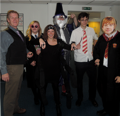 Most of the Webree team dressed as Harry Potter Characters